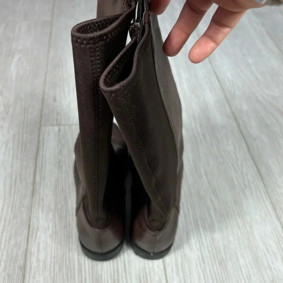 Kenneth Cole Classic Kennedy Scuba Boots flat heel in Brown size 4 - Picture 6 of 12